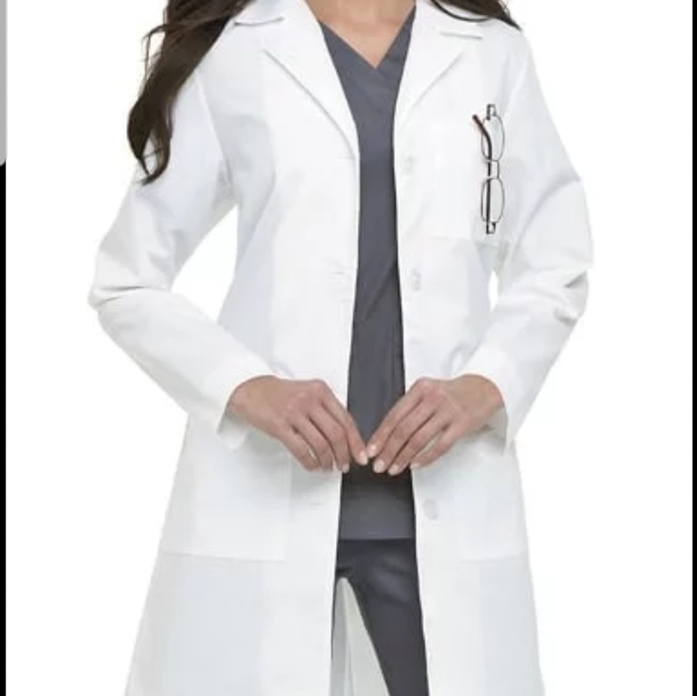 Women's white lab coat